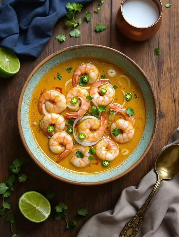 Creamy South Indian Prawn Moilee Recipe