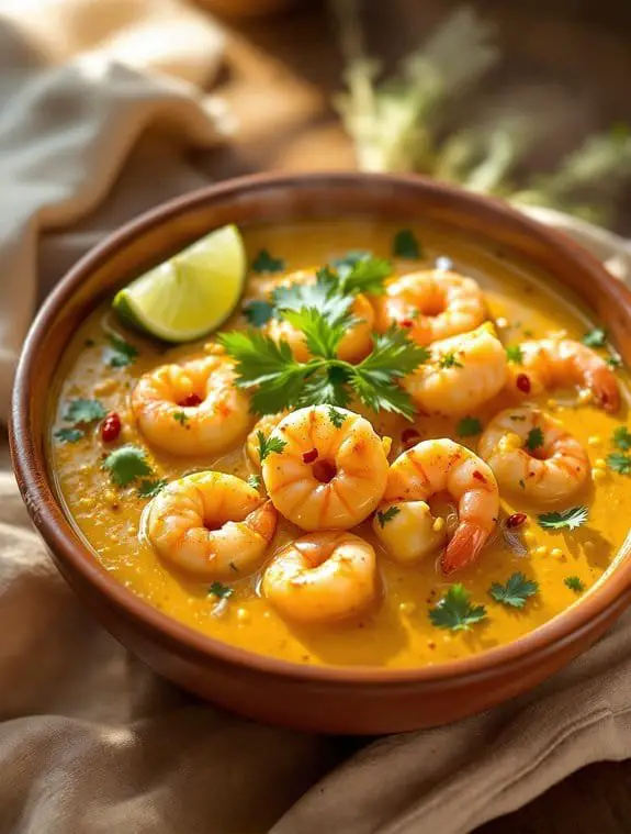 creamy south indian prawn moilee