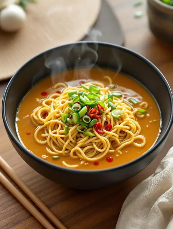creamy spicy peanut butter ramen