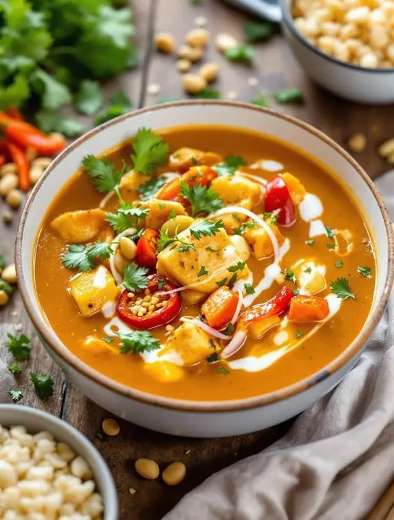 creamy thai peanut curry