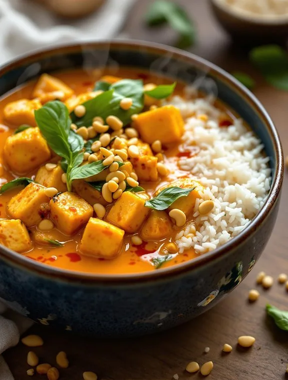 creamy thai tofu curry