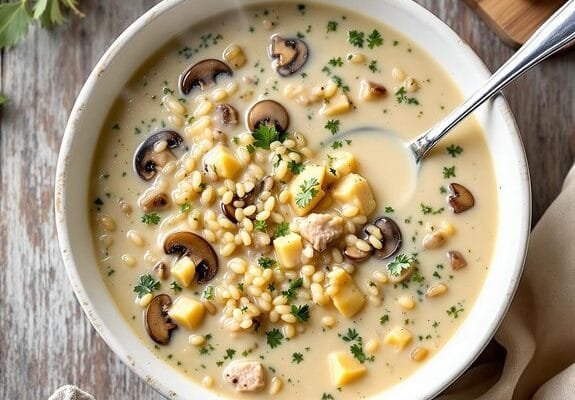 Creamy Homestyle Turkey and Wild Rice Soup Recipe
