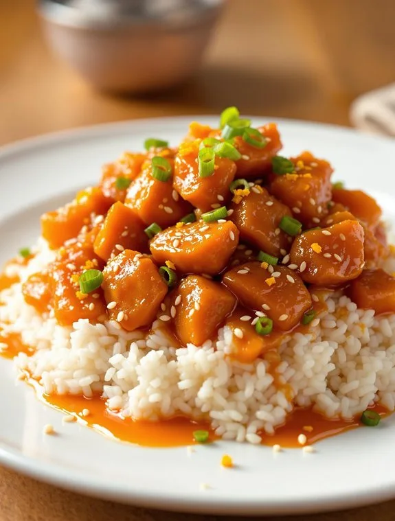 crispy beef with orange sauce