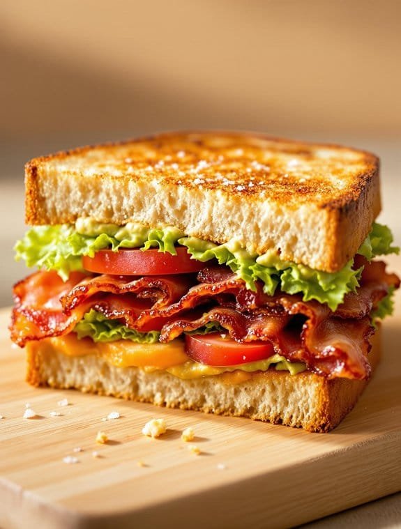 crispy creamy flavorful sandwich