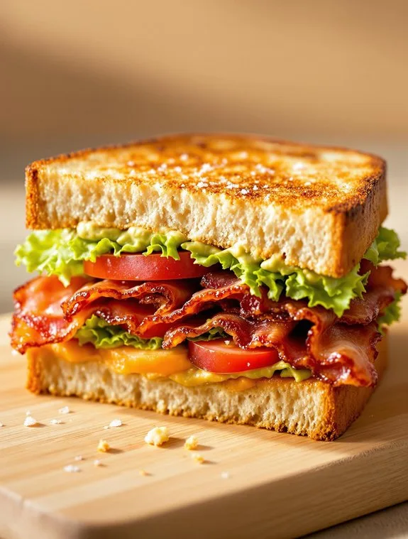 crispy creamy flavorful sandwich