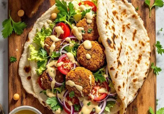 crispy falafel wrap recipe