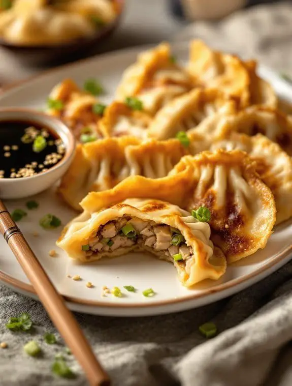crispy homemade pork potstickers