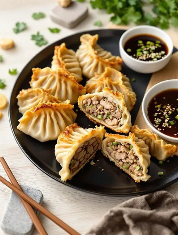Crispy Homemade Pork Potstickers Recipe
