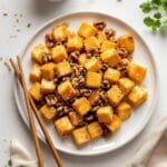 crispy honey glazed walnut tofu