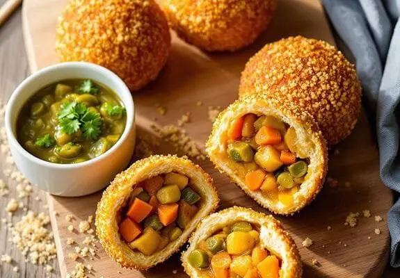 crispy japanese curry bread