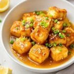 crispy lemon tofu preparation
