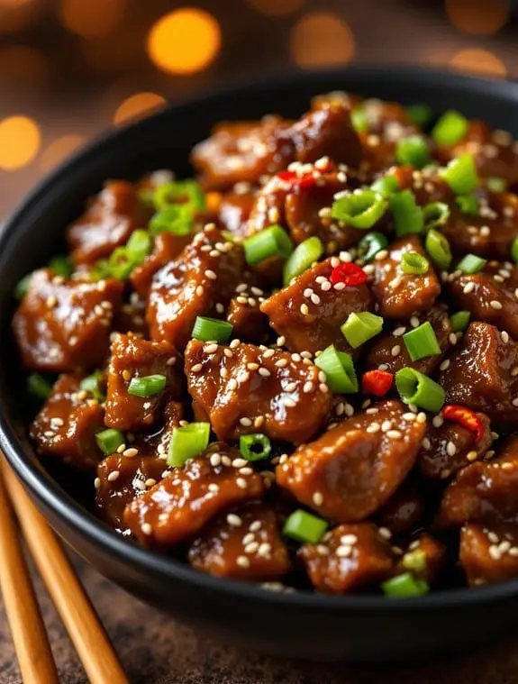 crispy mongolian beef masterpiece