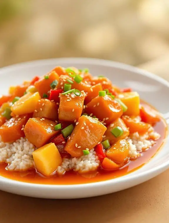 crispy pork in glaze