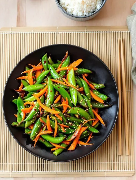 Crispy Asian Snow Pea & Carrot Stir-Fry Recipe