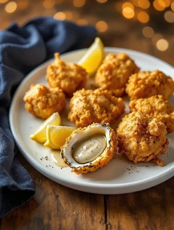 crispy southern fried oysters