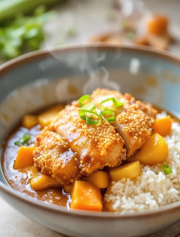 crispy tonkatsu with curry