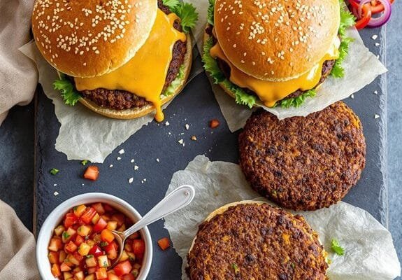 Zesty Homemade Black Bean Burger Recipe