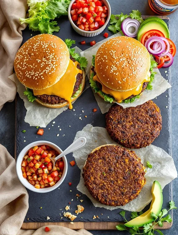 Zesty Homemade Black Bean Burger Recipe