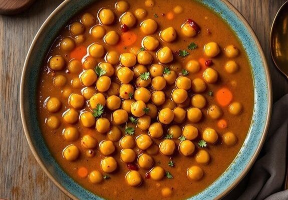 delicious homemade chickpea curry