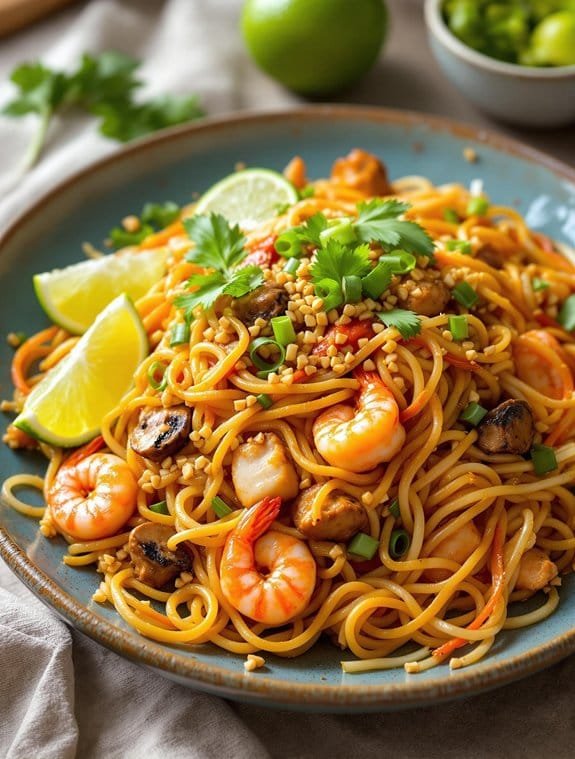 delicious homemade pad thai