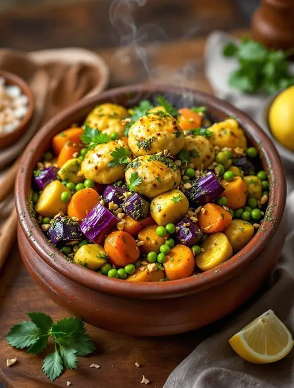 delicious layered vegetable medley