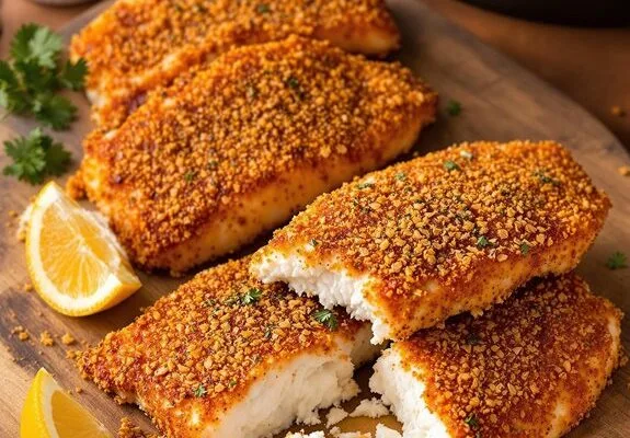 delicious spicy cajun catfish