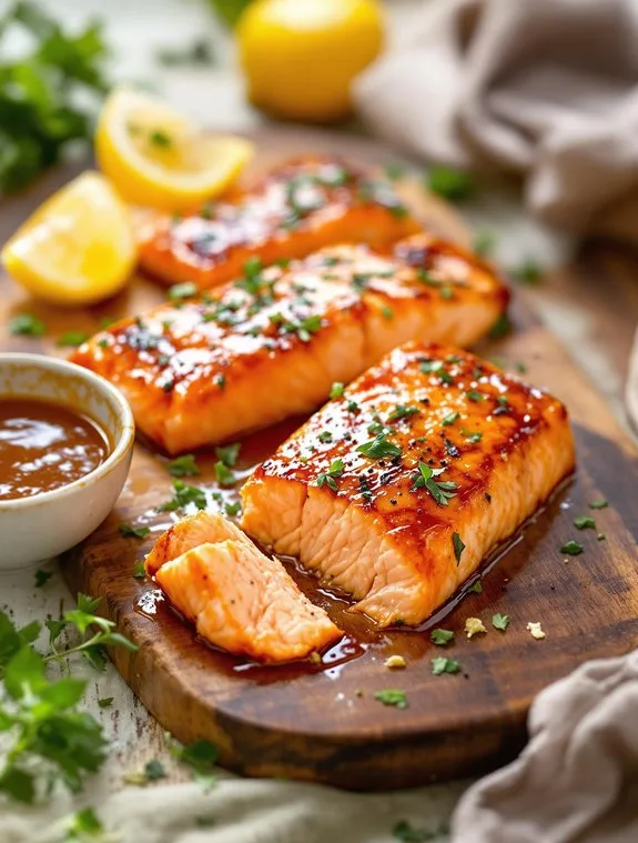 easy honey glazed grilled salmon