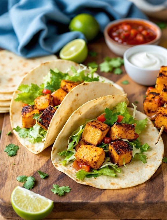 easy mexican tofu tacos