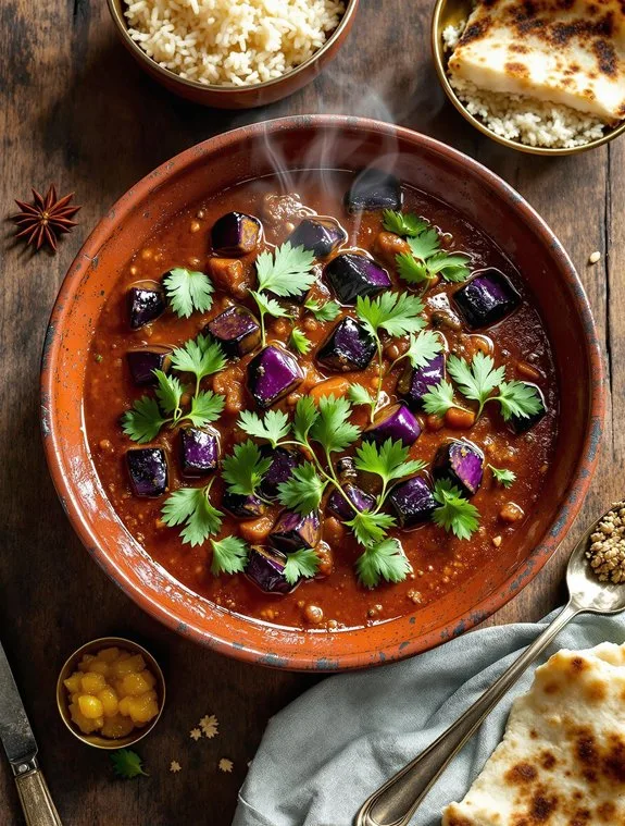 Fragrant Indian Eggplant & Tomato Curry Recipe