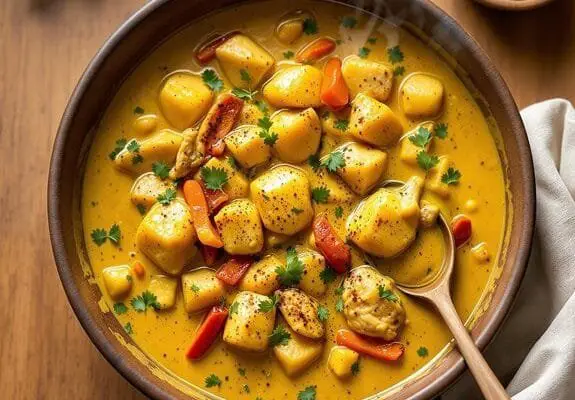 Creamy Homestyle Filipino Yellow Curry Chicken Recipe