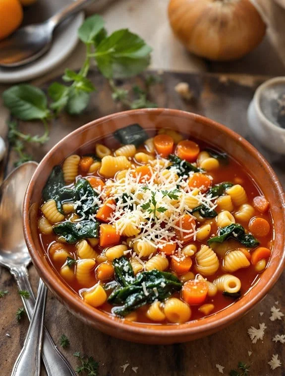flavorful italian minestrone soup