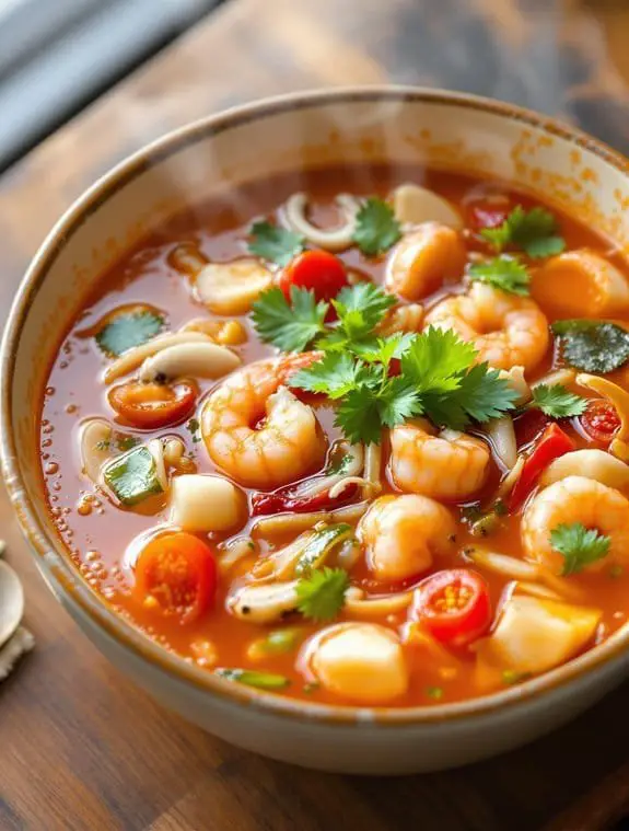 flavorful spicy tom yum