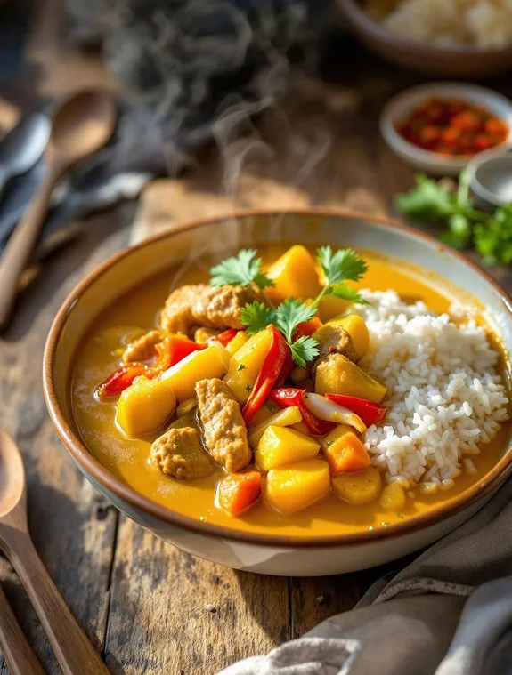 flavorful thai yellow curry