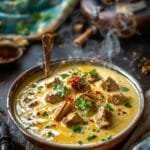 fragrant bengali lamb rezala preparation