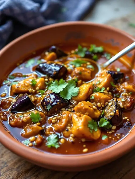 fragrant eggplant tomato curry