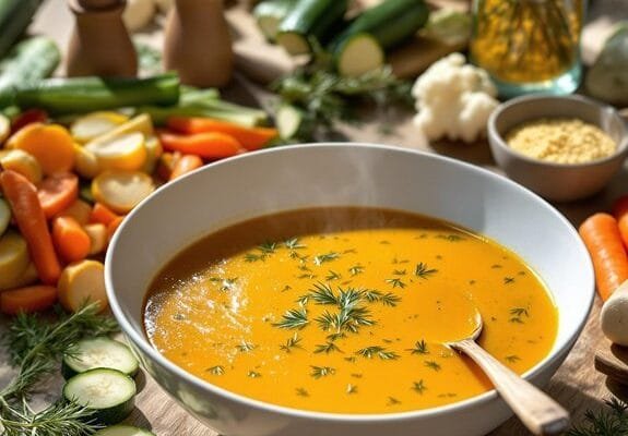 Homemade Garden-Fresh Vegetable Soup Recipe