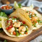 fresh lime cilantro shrimp tacos