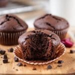 fudgy beetroot chocolate muffins