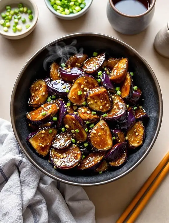 Savory Chinese Garlic Eggplant Recipe – Restaurant Style