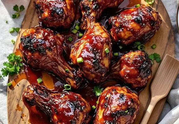 grilled chicken with barbecue