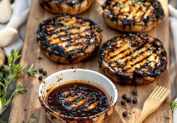 grilled marinated portobello mushrooms