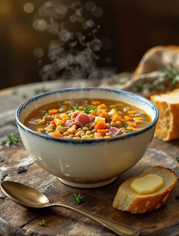 ham and lentil soup