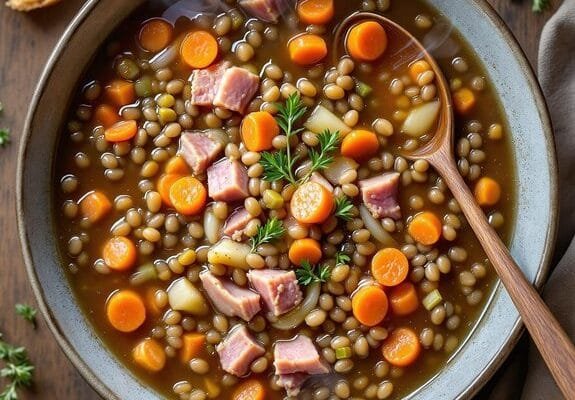 ham and lentil soup