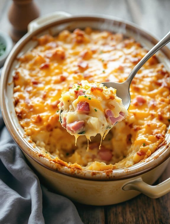 Slow-Cooked Ham & Potato Casserole Recipe