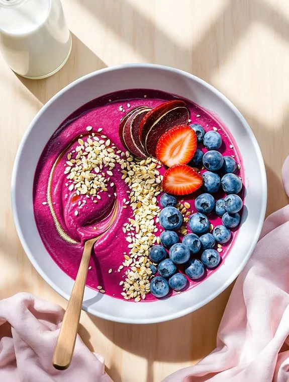 Pink Power Beetroot Smoothie Bowl Recipe