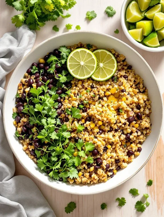 Nourishing Quinoa & Black Bean Power Bowl Recipe - Forks & Figs