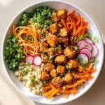 healthy tempeh buddha bowl