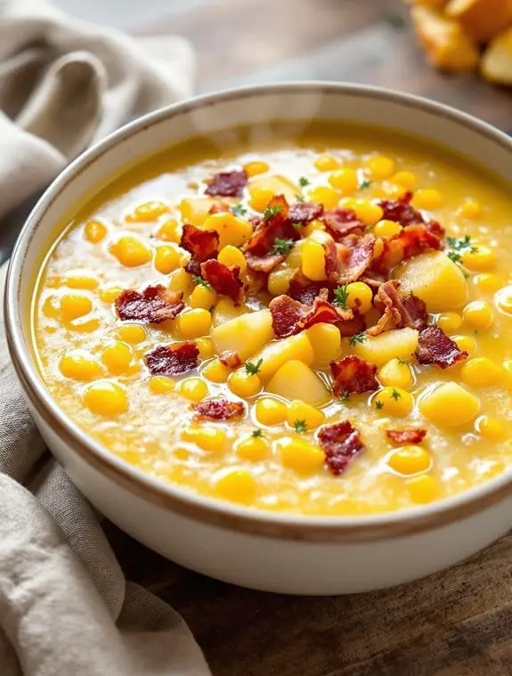 hearty bacon corn chowder