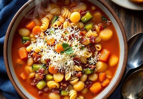 hearty homemade vegetable soup