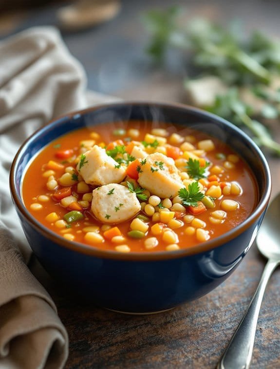 hearty maryland blue crab soup